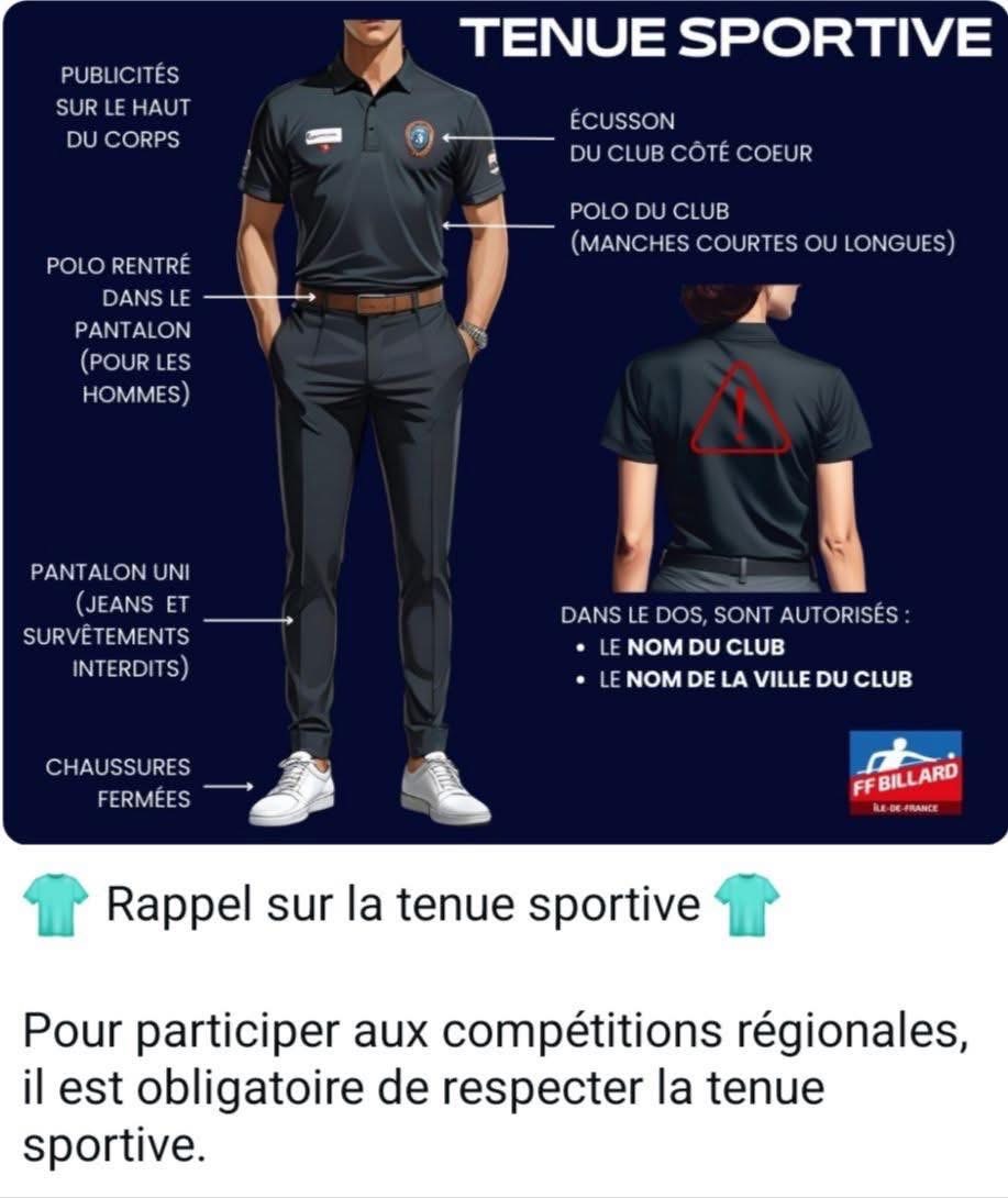 Tenue sportive LMB et FFB